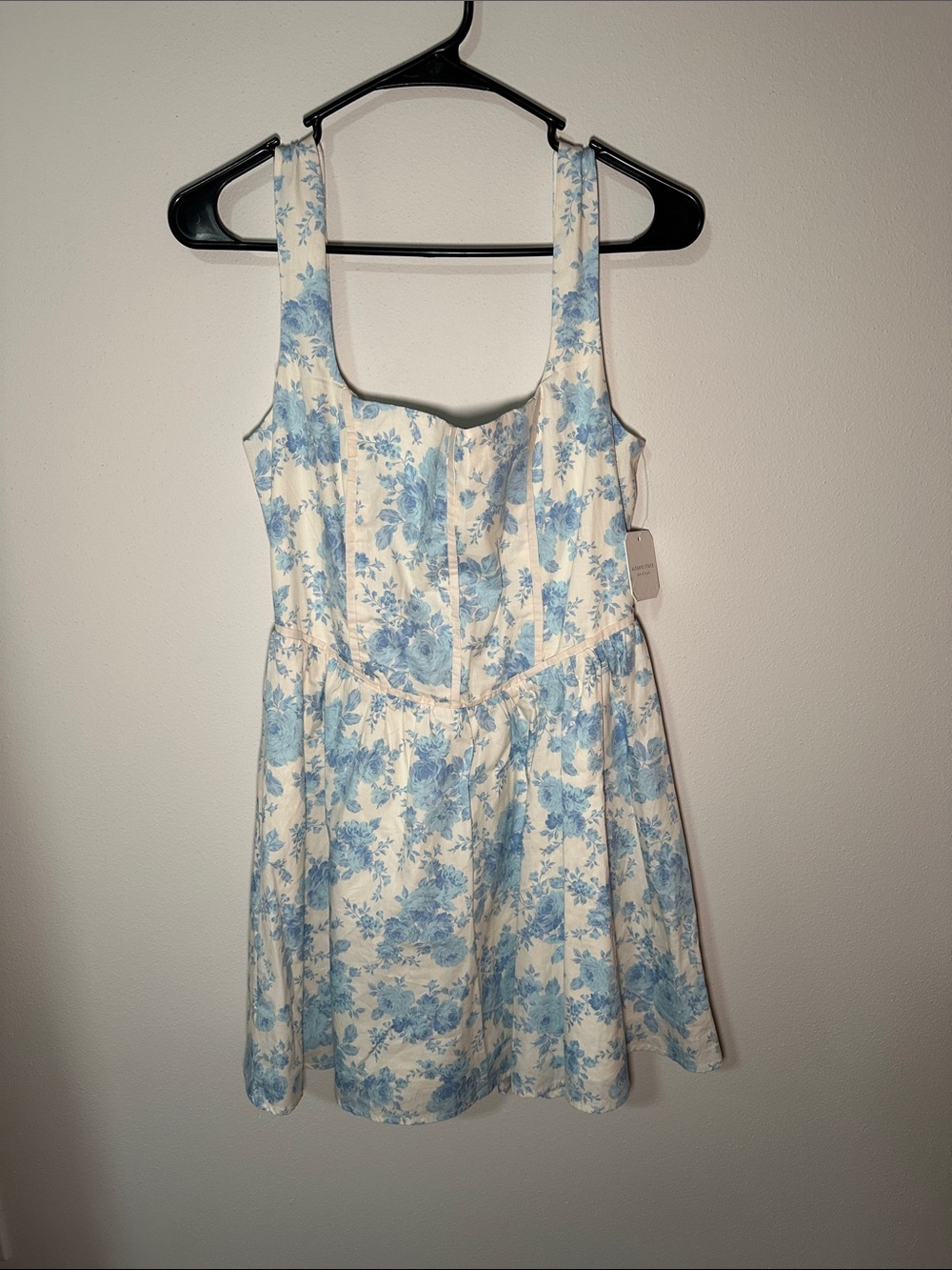 Altar’d State Floral Blue and White Dress